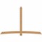 Ekena Millwork Bellingham Timber Gable Bracket, Western Red Cedar, 108"W x 72"H x 3 1/2"D x 5 1/2"F, 16/12 Pitch GBW108X72X0406BEL00SWR - alternate 1